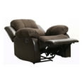 thumbnail image 6 of OakvillePark Tillinghast Microfiber Fabric Upholstered Reclining Chair, Chocolate, 6 of 11