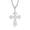 Silver, variant on Mens Orthodox Cross Necklace Cross Pendant Faith Religious Prayer Gift Jewelry