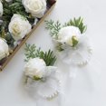 thumbnail image 1 of Set de ramilletes Floroom Ivory Rose para mujer, boda, 6 unidades, 1 of 7