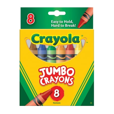 UPC: 0071662003890 | Crayola Jumbo Crayon Set  8 Count  Kindergarten School Supplies  Toddler Crayons  Gifts for Toddlers