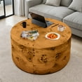 thumbnail image 4 of ModFusion Burl Wood Coffee Table, Natural Wood Center Table for Living Room & Home Office, Medium Oak, 4 of 7
