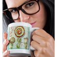 thumbnail image 2 of 3drose, Cute Quirky Flowers Monogram Letter E, 11oz Mug, 2 of 6