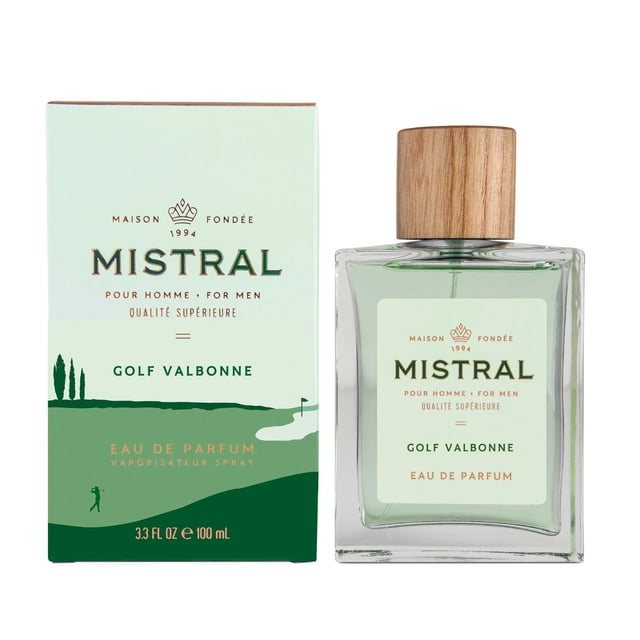 Perfume Mistral Golf Valbonne Eau de Parfum para hombre, 100 ml