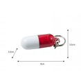 thumbnail image 3 of Capsule Pill Box Pill Pill Box Keychain Pill Box Mini Pill Box Plastic Pill Box Portable Pill Box(2pcs), 3 of 3