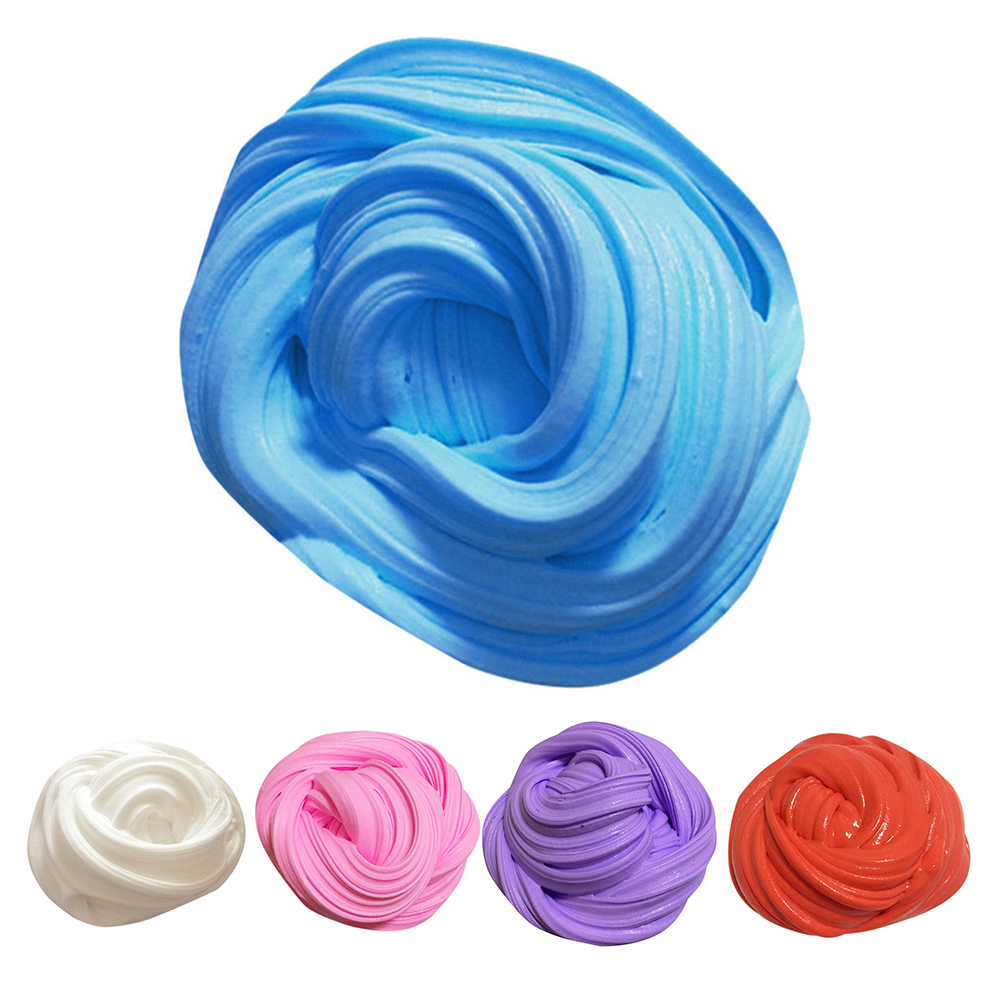 JUHigh Kids Adult Snow Fluffy Foam Slime Putty Stress Relief No Borax