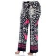 thumbnail image 3 of White Mark Women's Plus Size Printed Palazzo Pants, 3 of 5