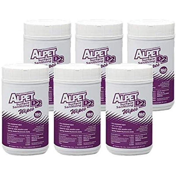 Surface Sanitizing Wipes, PreMoistened, 6 x 160ct containers, 960