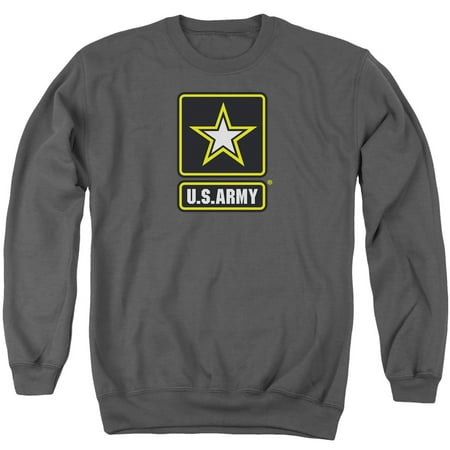 - Army Yellow White & Black Logo Adult Crewneck Sweatshirt