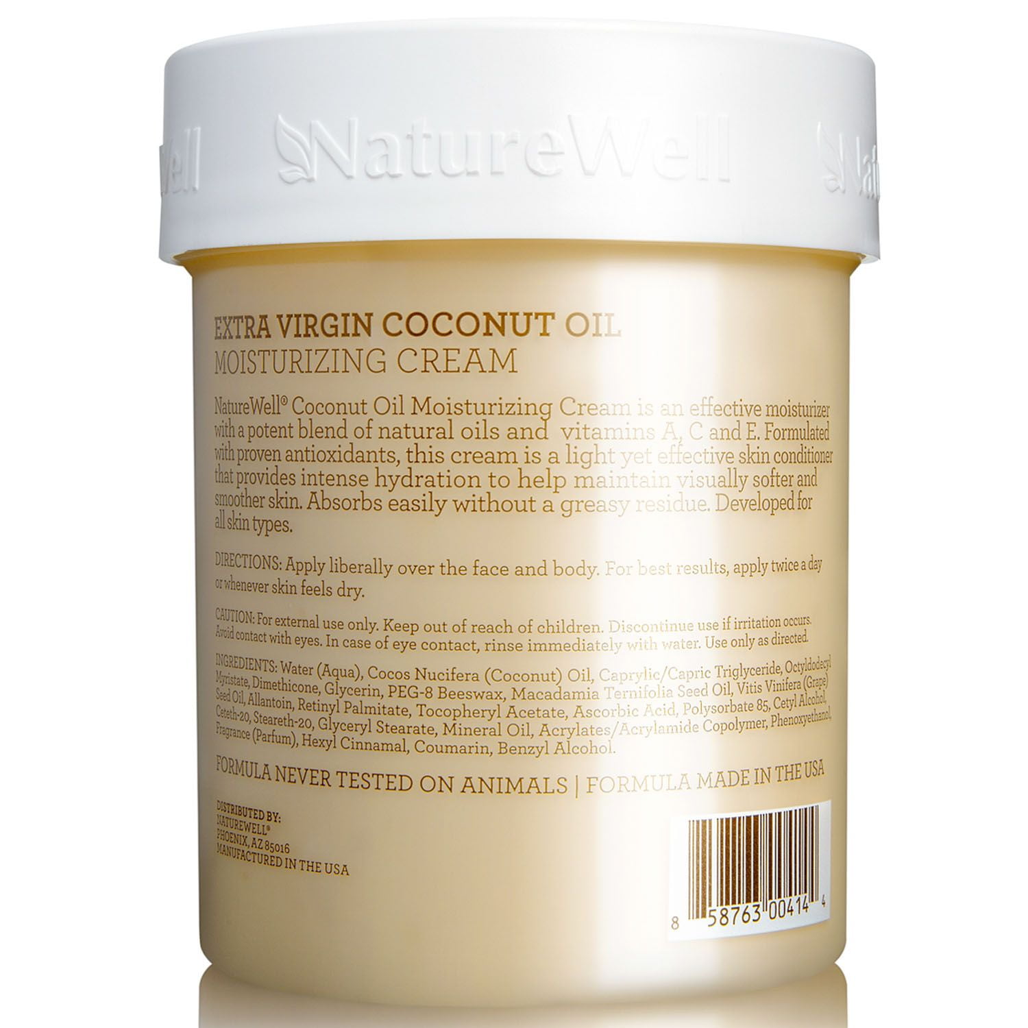 Nature Well Extra-Virgin Coconut Oil Moisturizing Cream (16 oz ...