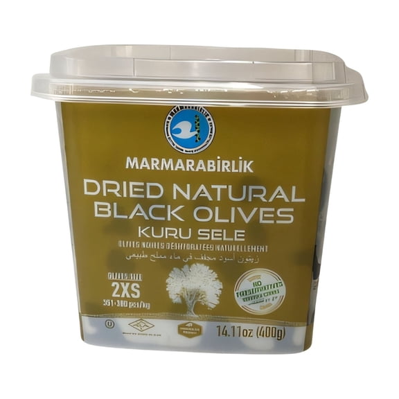 Marmarabirlik Dried Natural Black Olives 2XS 400 g