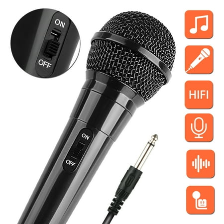 Cardioid Hand Held Microphone (TSV Dynamic Vocal Microphone Cardioid Handheld Microphone with On/Off Switch for Karaoke, Live vocal, Speech etc. includes 10ft XLR to 1/4
