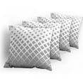 thumbnail image 5 of Ambesonne Geometric Throw Pillow Cover 4 Pack, Black White Squares, 18", Black and White, 5 of 7
