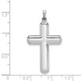 thumbnail image 2 of 21.65mm 14k White Gold Polished Latin Cross Pendant - 1.4 Grams, 2 of 2