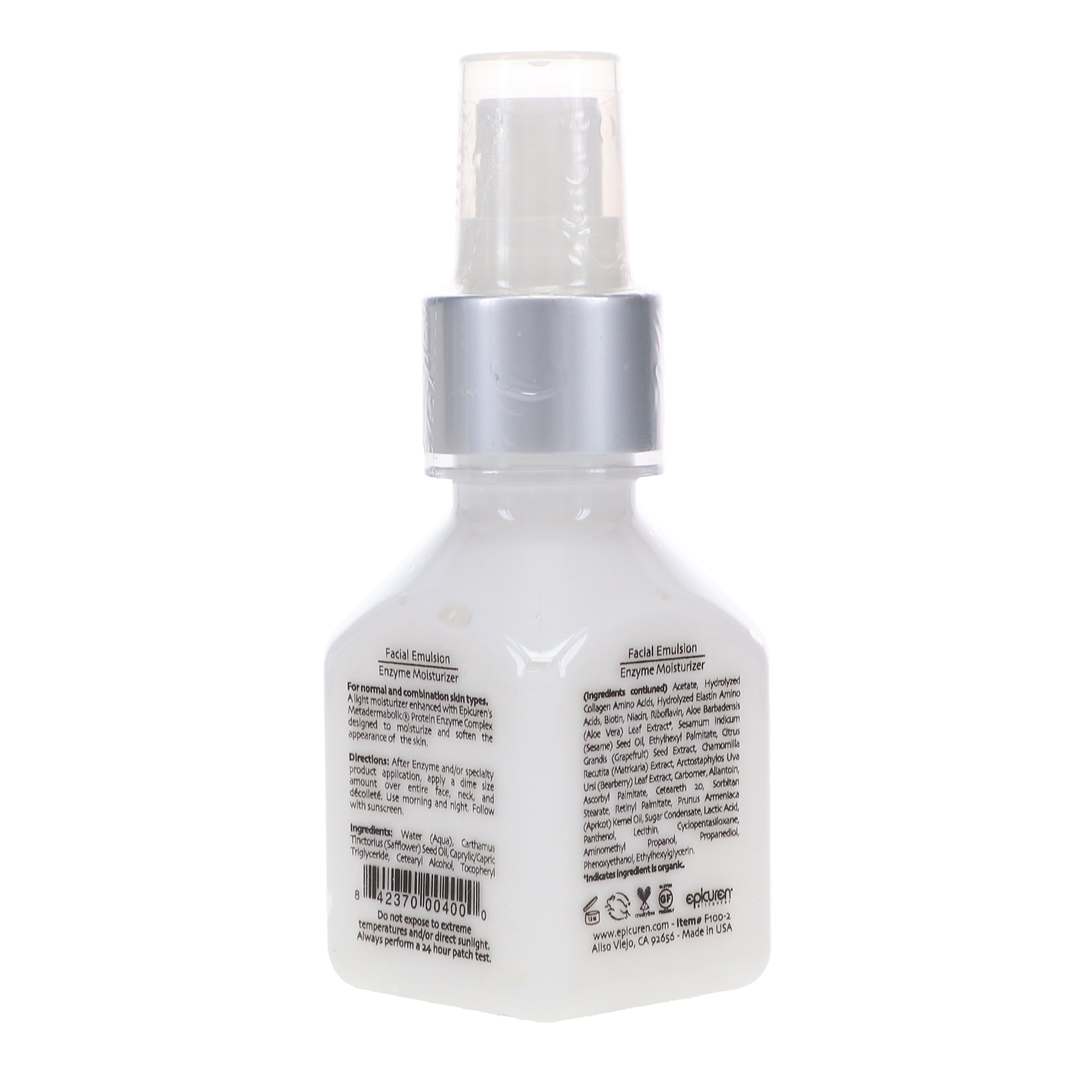 Epicuren Facial Emulsion Enzyme Moisturizer - 2oz