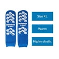thumbnail image 4 of McKesson Slipper Socks, Non-Slip Grip Hospital Socks - Blue, Size XL, 96 Pairs, 4 of 11