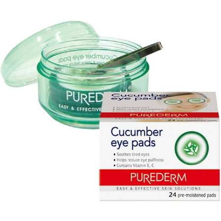 Purederm Cucumber Eye Pads, 24 count (Best Collagen Eye Pads)