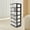 Black+Clear, variant on Rolling Drawer Cart Wide Tower PP 6-Drawers Dorm Storage Cabient for Offices White/ Black