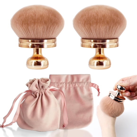 Brochas de maquillaje Holyenten, extra grandes, autobronceadoras, paquete de 2