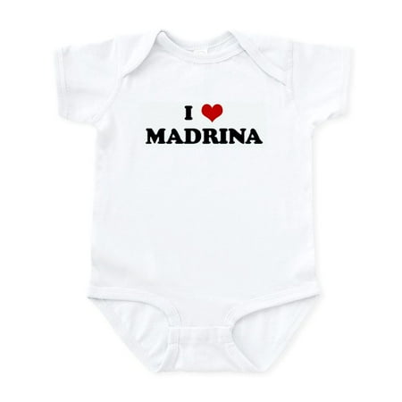

CafePress - I Love MADRINA Infant Bodysuit - Baby Light Bodysuit Size Newborn - 24 Months