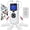 White (Rechargeable), variant on OSITO TENS Unit Pulse Massager Muscle Stimulator Therapy Device Dual Channel EMS Machine Pain Relief, White