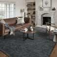 thumbnail image 3 of BERTHMEER 8'x10' Shag Area Rugs for Living Room Bedroom Dinning Room Plush Pile Soft Fluffy Modern Contemporary Indoor Carpets Washable Rugs, Gray, 3 of 5