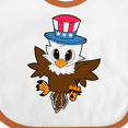 thumbnail image 4 of Inktastic Memorial Day Baby Eagle with Patriotic Hat Boys or Girls Baby Bib, 4 of 4