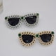 thumbnail image 2 of Gafas de sol de moda con montura grande y diamantes de ojo de gato, gafas de sol personalizadas para fotos de calle, gafas de sol para mujer, 2 of 5