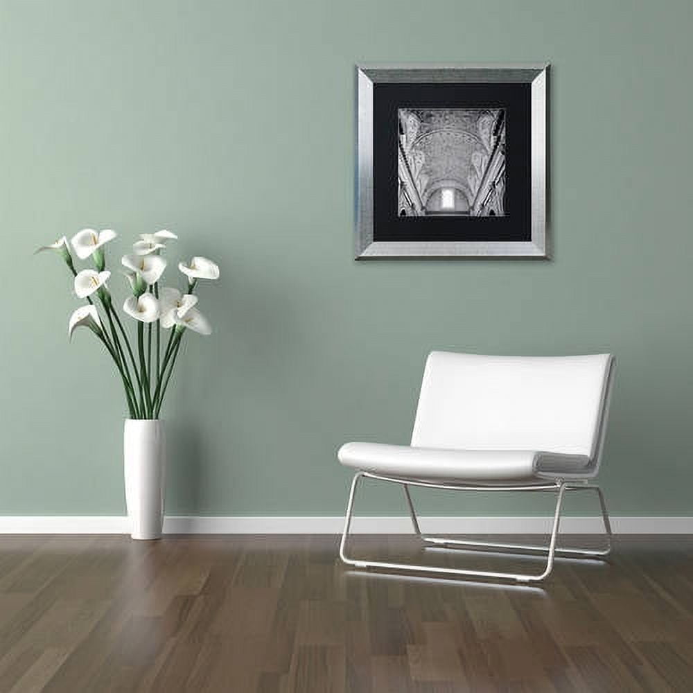 Trademark Fine Art "Paris II" Canvas Art by Alan Blaustein, Black Matte, Silver Frame