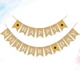 thumbnail image 3 of Happy Mother's Day Printing Burlap Banner Party Supply Classy Bunting Linen Garland Sunflower Flag Home Layout Decoration, 3 of 3