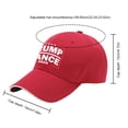 thumbnail image 4 of Trump Vance 2024 Sombrero Bordado Papá Ajustable para Hombres Mujeres () Rojo, 4 of 8