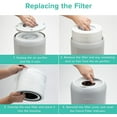 thumbnail image 3 of Levoit Air Purifier Replacement Filter Core P350-P-RF, Genuine, for Core P350-P, 1 Pack, 3 of 7