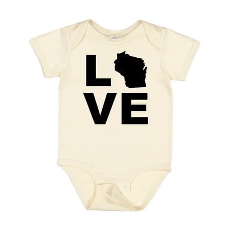 

Inktastic Love Wisconsin Gift Baby Boy or Baby Girl Bodysuit
