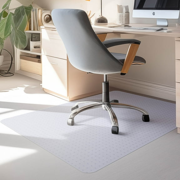Yescom Clear Office Chair Mat for Low Pile Carpet 48" x 36" Thicken 1/8" Rectangle Plastic Floor Protector Home Studio