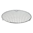 thumbnail image 2 of BUYISI Filet de Barbecue Rond en Acier Inoxydable 15Cm-60Cm avec Pied, Grille de Refroidissement, Support de Barbecue pour Camping Extérieur 28cm, 2 of 7