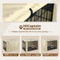 thumbnail image 3 of Polyester Dog Crate Cover - Windproof Pet Kennel Cover for 36 Inch Wire Crate, Light Tan, 3 of 5