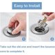 thumbnail image 3 of Universal Basin Bounce Drain Filter, Sink Pop Up Drain Plug Bathroom Sink Drain Plug With Basket Kitchen Strainer Sink Drain Plug2pcs, 3 of 4