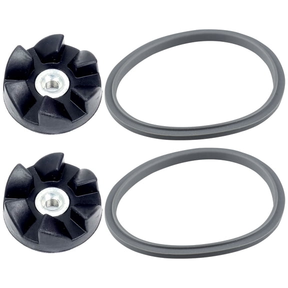 2 Pack Rubber Blade Gears 2 Gaskets Combo for NutriBullet 600W 900W NB-101 Blenders