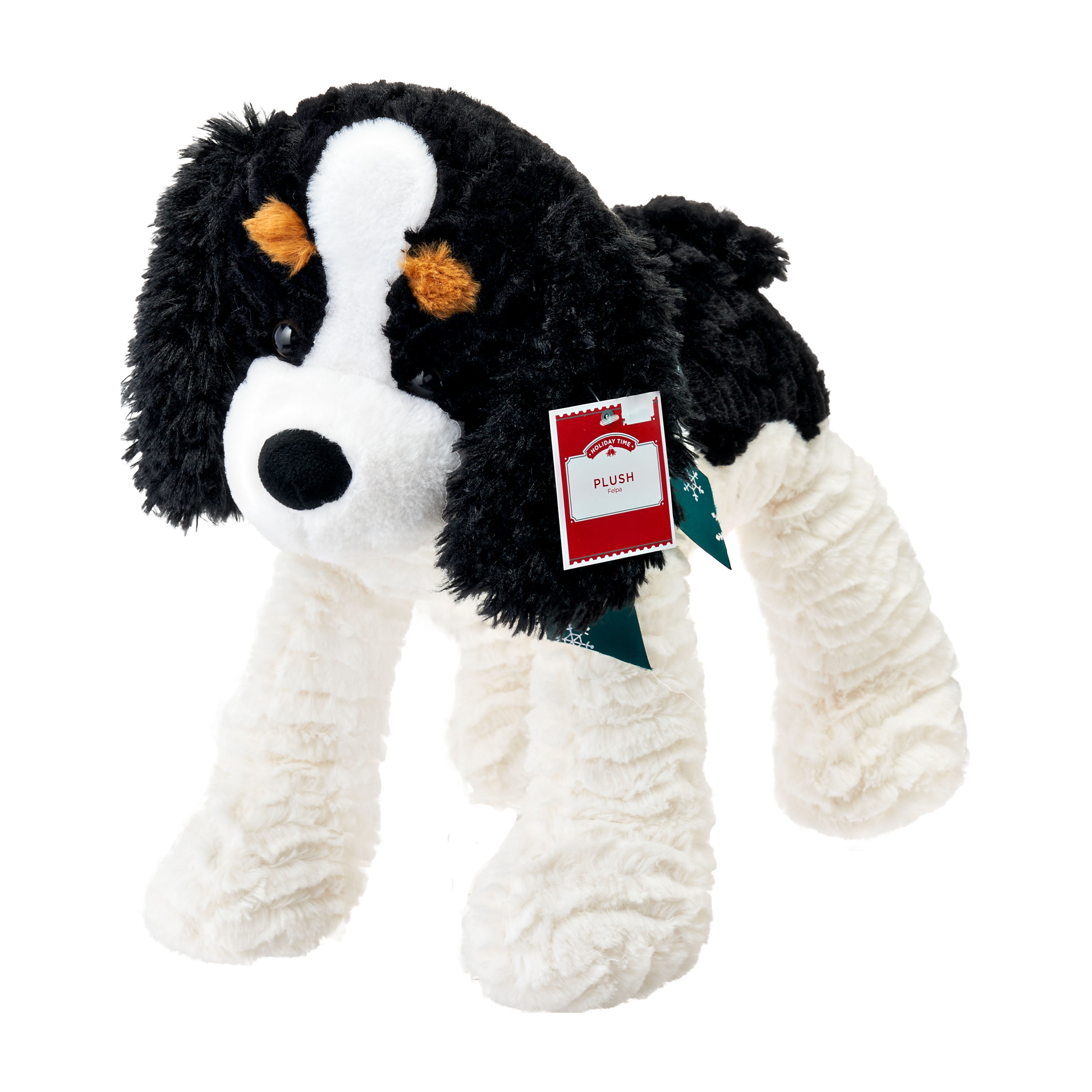 Collectible Soft Toy BERNESE MOUNTAIN DOG Realistic Plush Dog 12'' 