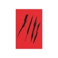 thumbnail image 2 of Effete Feline Claw Marks Scratch Metal Art Sign, 2 of 6