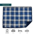thumbnail image 4 of PAVILIA WATERPROOF Blanket For Couch, Sofa | Waterproof Dog Blanket for Large Dog, Puppy, Cat | Pet Blanket Protector | Plush Soft Warm Fuzzy Sherpa Blanket Bed Throw, Plaid Navy, 60x80, 4 of 7