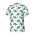 thumbnail image 5 of Qekee Sea Turtle Classic Fit T-Shirt Men's Shirt Men's Tight Short Sleeves for Exercise, Running, Mountaineering - Sea Turtle, 5 of 9