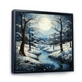 thumbnail image 2 of Designart "Winters Tree Beauty Pointillism I" Pointillism Floater Framed Wall Decor, 2 of 7