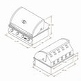 thumbnail image 5 of Gourmet Series 4-Burner Built-In Stainless Steel Propane Gas Grill, 5 of 5