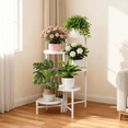thumbnail image 3 of 5 Tier Metal Plant Stand for Indoor Plant Stand for Outdoor Foldable Tall Plant Shelf Heavy Duty Flower Stands Flower Pot Holder Plant Rack, 3 of 10