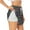 White, variant on 's Mardi Gras Carnival3 for a double-layer running short for women, perfect for gym, tennis, and more, featuring a convenient pocket.