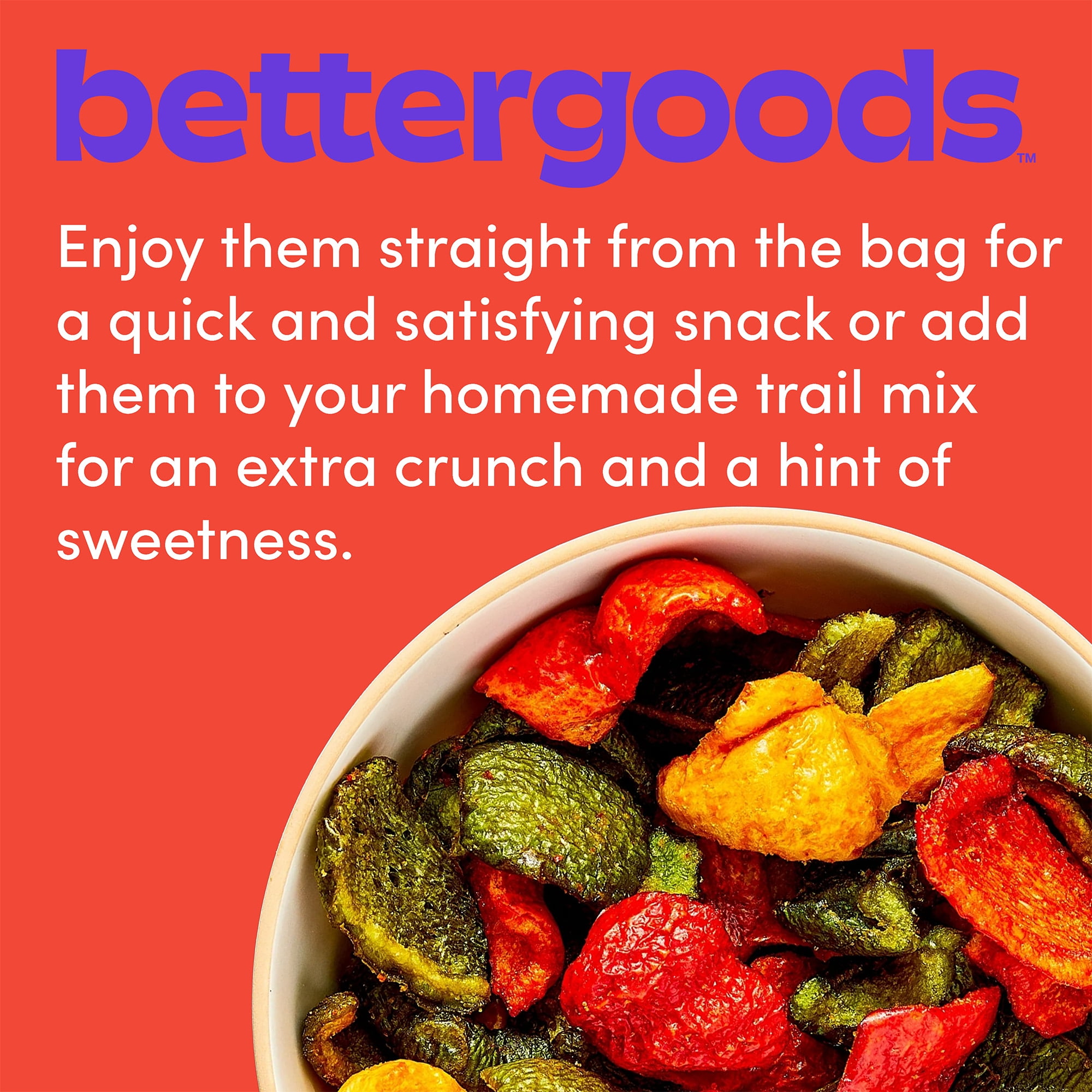 bettergoods Mixed Bell Pepper Chips with Himalayan Salt, 3 oz