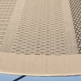 thumbnail image 3 of Safavieh Courtyard Eileen Geometric Indoor/Outdoor Area Rug, Sand/Black, 5'3" x 5'3" Round, 3 of 9