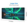 thumbnail image 2 of Rocae Northern Lights for Gaming Mouse Pad, Mouse Pad Large, Office Computer Keyboard Mousepad, Keyboard and Mouse Pad with Stitched Edges,31.5 x 11.8 in, 2 of 5