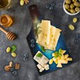 thumbnail image 5 of Outer Space Cutting Board, Planet Earth in Sun Rays Elements Astronomy Atmosphere Sky Satellite Moon Image, Tempered Glass Cutting and Serving Board, Wine Bottle Shape, Red Blue, by Ambesonne, 5 of 5