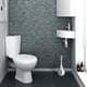 thumbnail image 5 of Juego de escobilla de baño juego de soporte para escobilla de limpieza con base de acero inoxidable escobilla de baño limpieza de cepillo de ducha plateado ANGGREK  Otros, 5 of 7